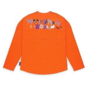 Disney World Halloween Spirit Jersey Youth Kids L NEW Orange Glitter Minnie